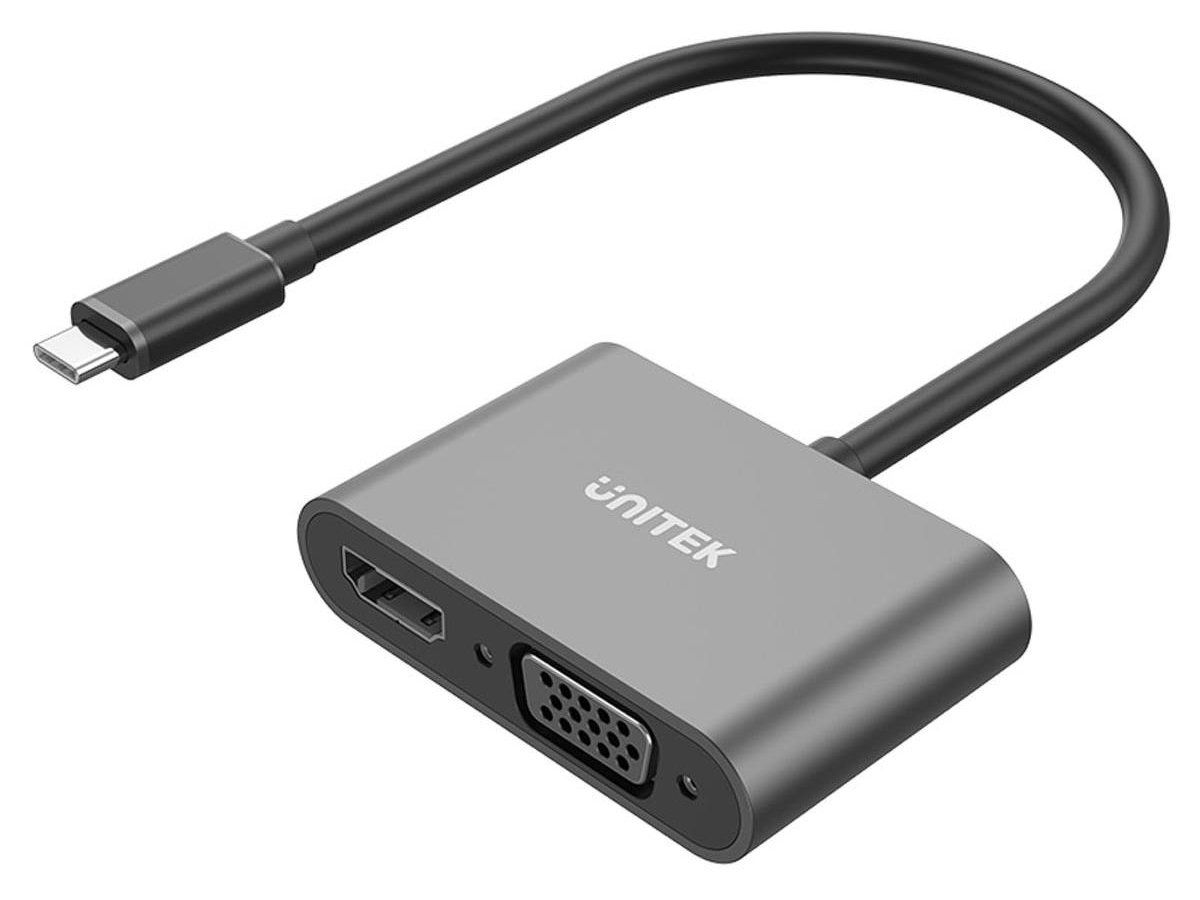 Unitek Adapter USB-C na HDMI 4K i VGA FullHD