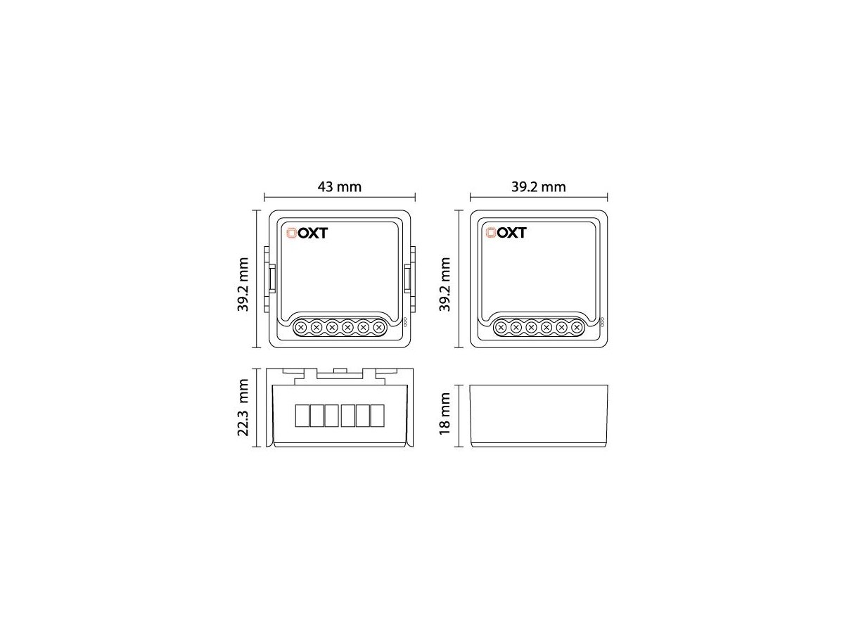 Moduł OXT do bramy garażu Wi-Fi Tuya (T210GL) bez sensora