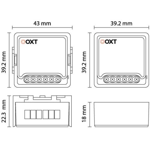 Moduł OXT do bramy garażu Wi-Fi Tuya (T210GL) bez sensora