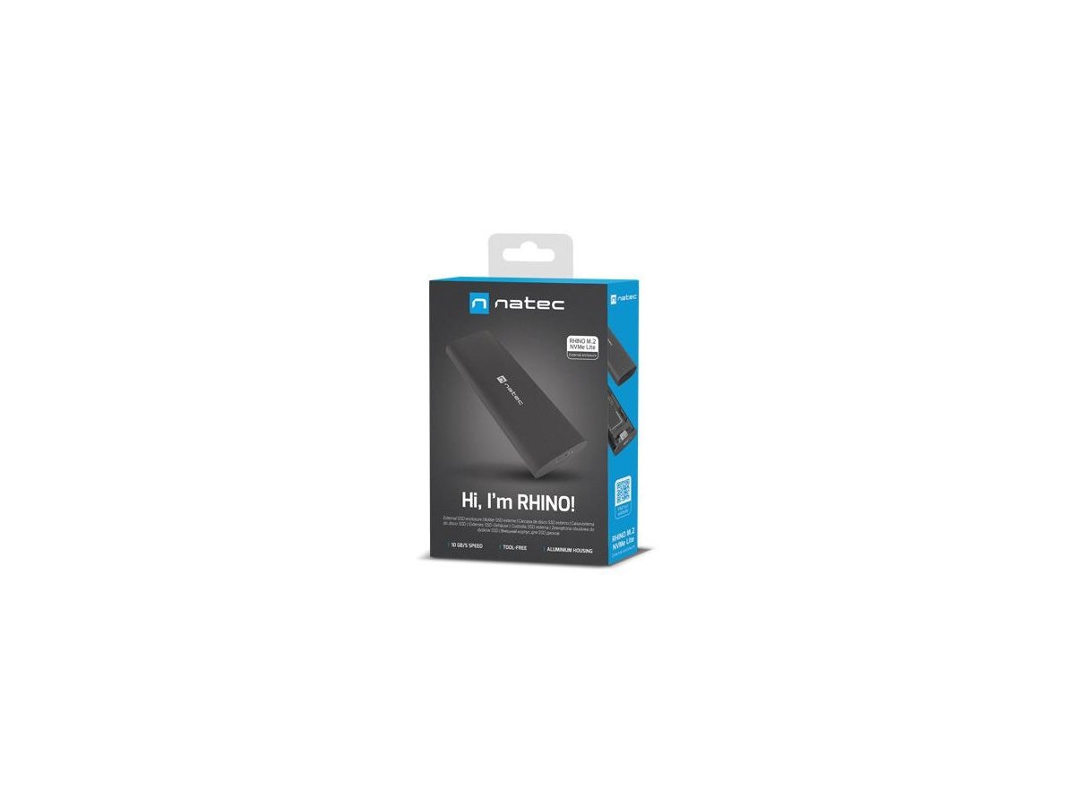 Obudowa na dysk SSD Natec Rhino M.2 NVME Lite USB-C 3.1 Gen.2 aluminium