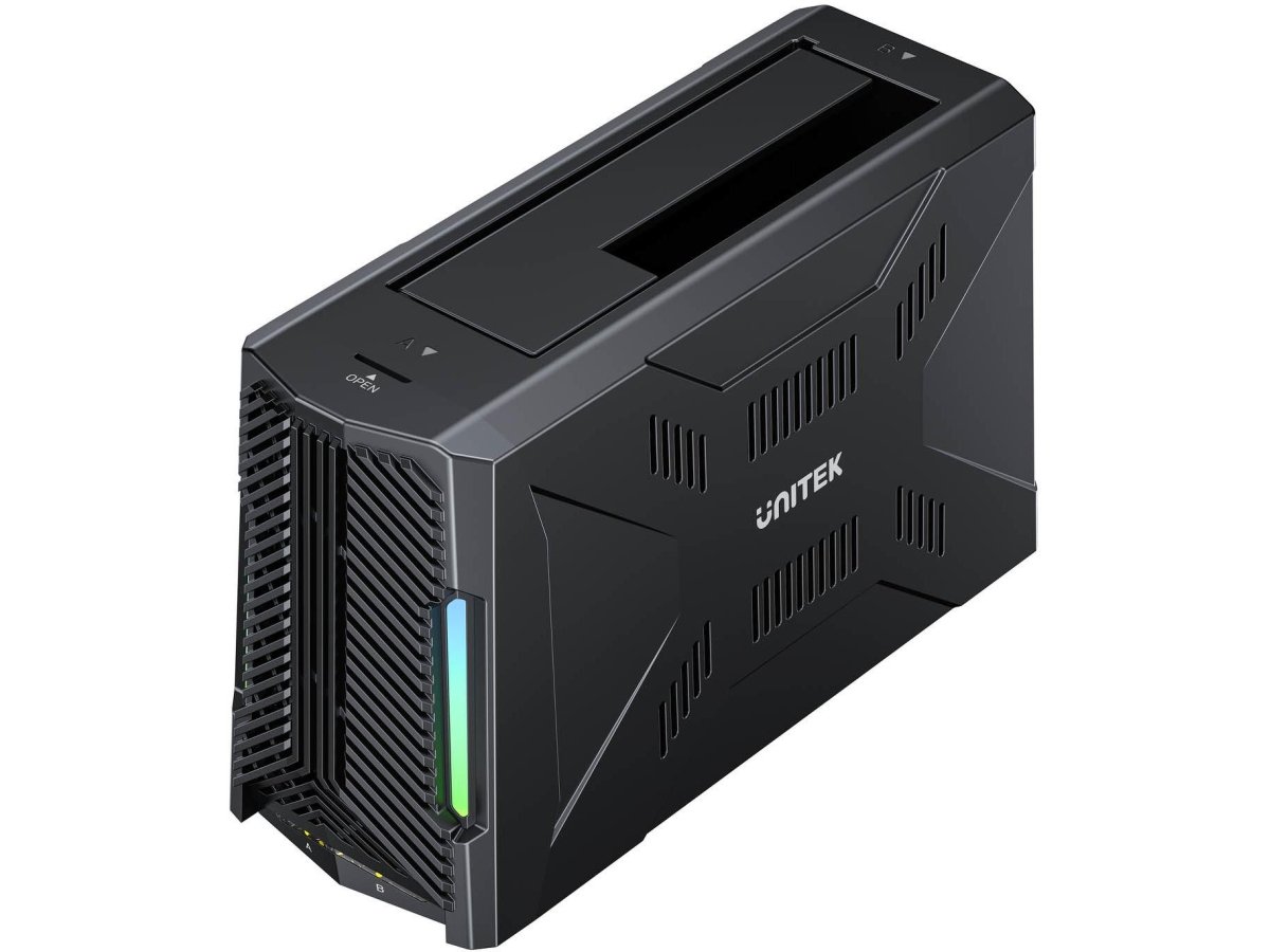 Unitek Stacja dokująca, 1x dysk M.2 NVMe, 1x dysk SATA, USB-C 10 Gbps S1234B01-EU