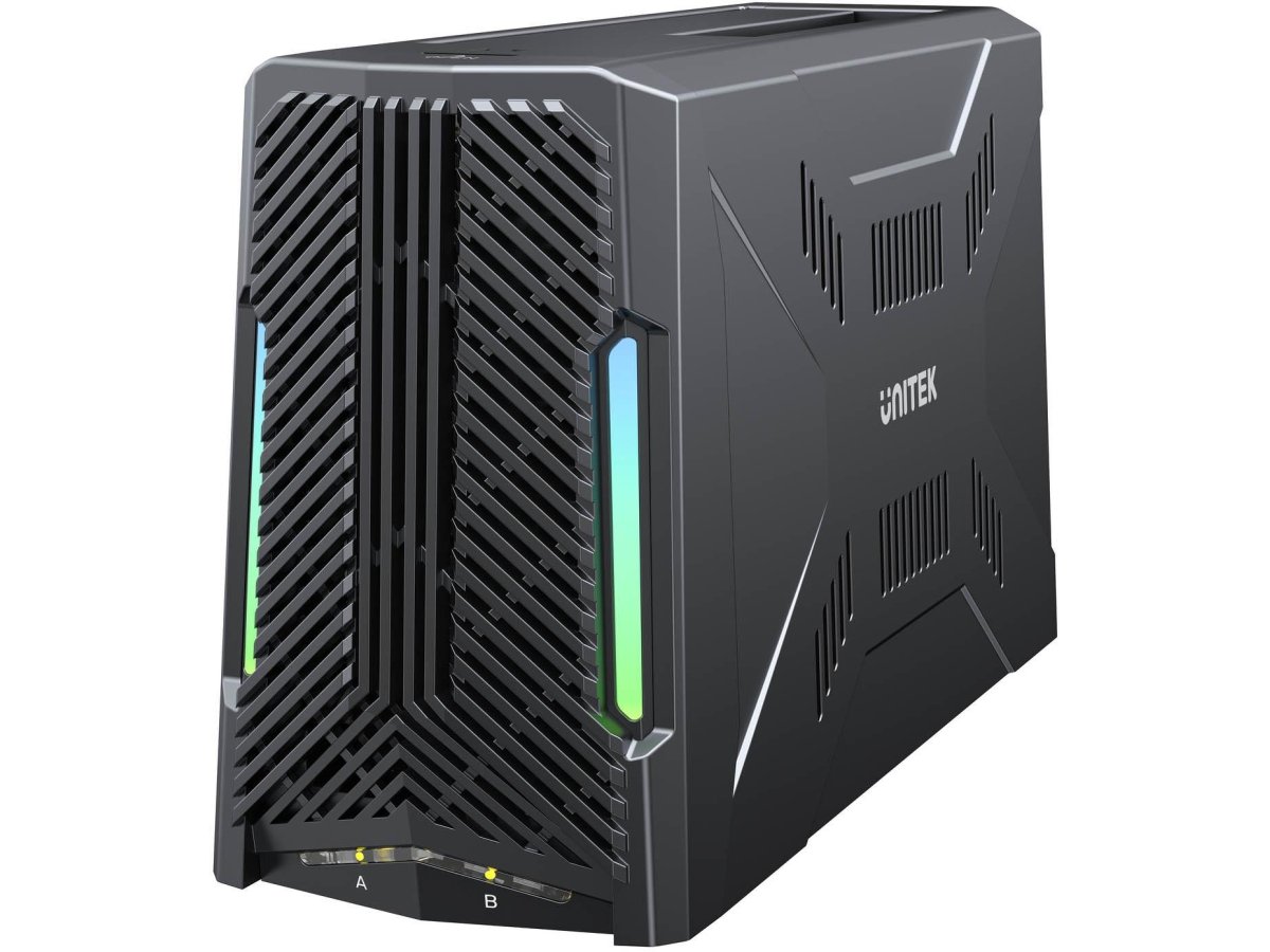 Unitek Stacja dokująca, 1x dysk M.2 NVMe, 1x dysk SATA, USB-C 10 Gbps S1234B01-EU