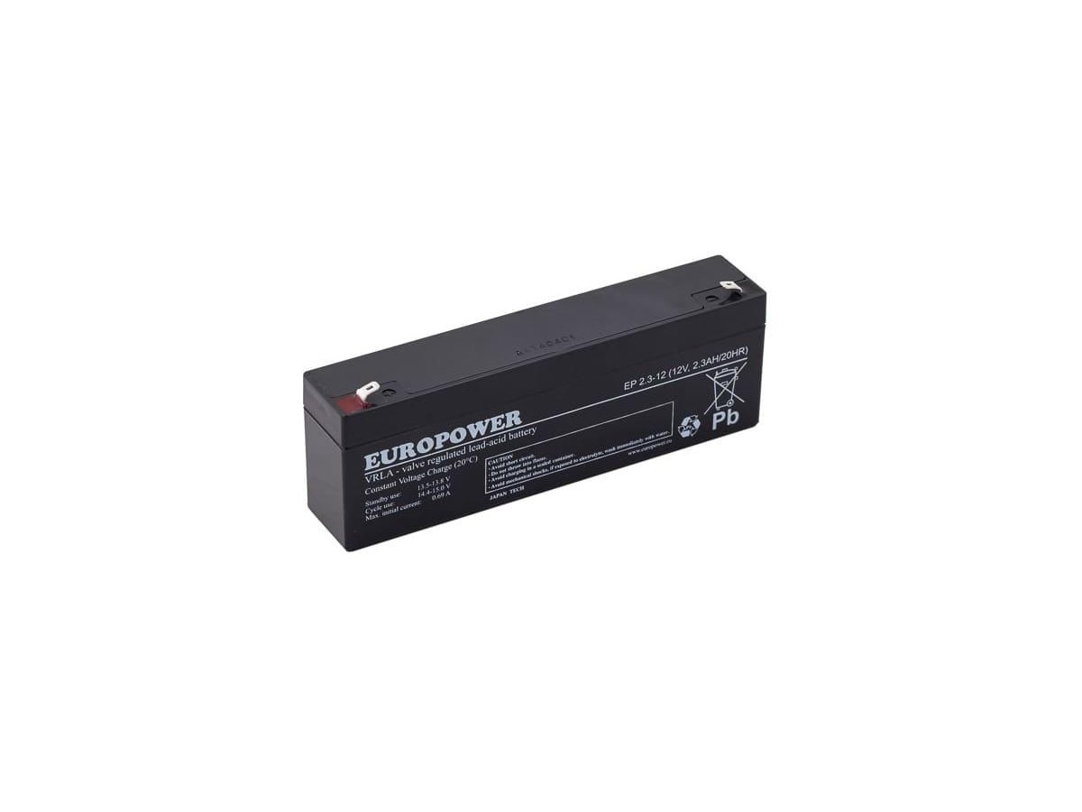 Akumulator AGM EUROPOWER serii EP 12V 2.3Ah (Żywotność 6-9 lat)