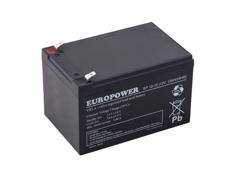 Akumulator AGM EUROPOWER serii EP 12V 12Ah (Żywotność 6-9 lat)