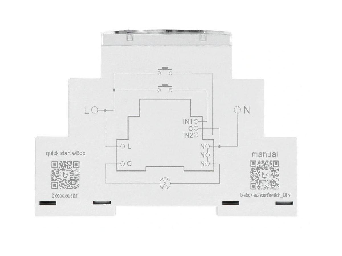 Moduł przekaźnikowy switchbox din Blebox