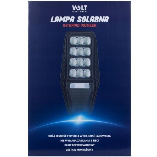 Lampa solarna VOLT POLSKA PIONEER 240 + panel 18W + 18.000mAh + pilot