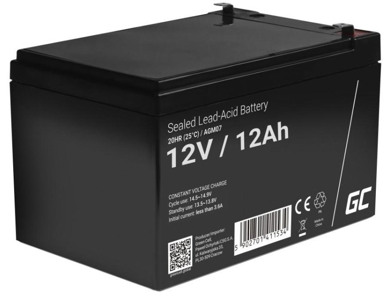 AKUMULATOR AGM Green Cell VRLA 12V 12Ah