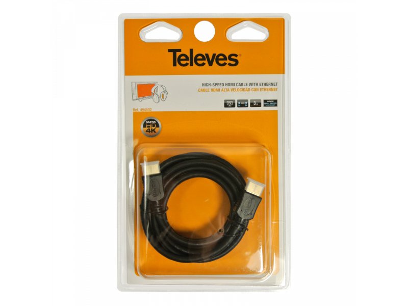 Kabel HDMI 2.0 Televes ref. 494502 3m 4K