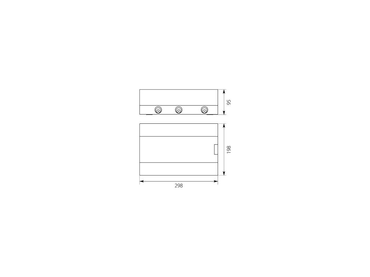 Rozdzielnica modułowa 1x12 natynkowa (N+PE) IP40 SRn-12