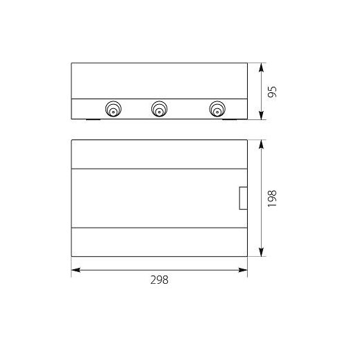 Rozdzielnica modułowa 1x12 natynkowa (N+PE) IP40 SRn-12