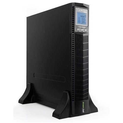 UPS ZASILACZ AWARYJNY Green Cell 1000VA 900W DO SZAFY RACK RTII Z WYŚWIETLACZEM LCD UPS13