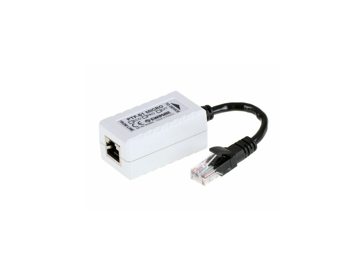 Zabezpieczenie przeciwprzepięciowe 1-kanałowe do kamer IP serii EXTREME EWIMAR PTF-51-EXT/PoE/Micro v2