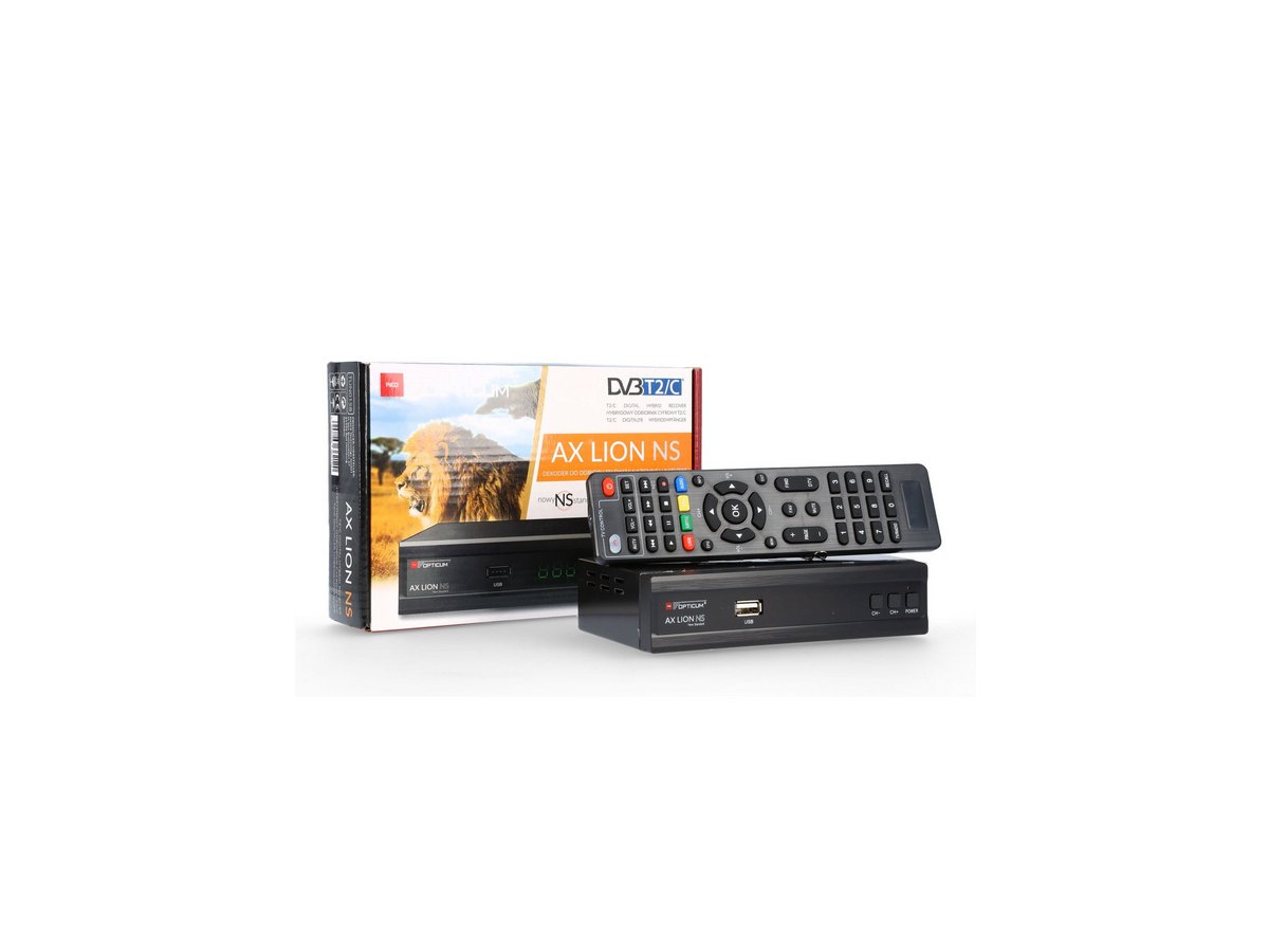 TUNER DVB-T2 OPTICUM AX LION NS H.265 10bit