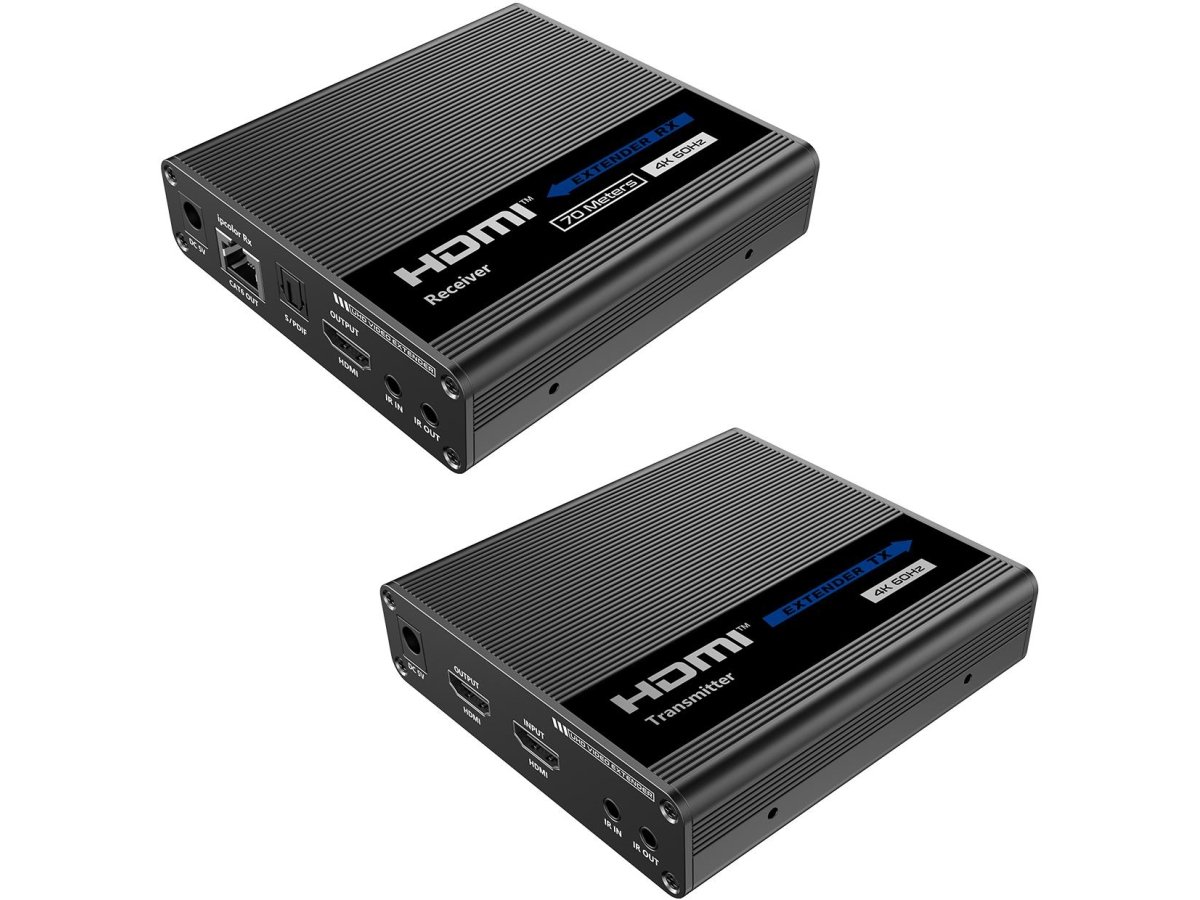 Konwerter HDMI na LAN KASKADA 4K Spacetronik IP SPH-676C - zestaw