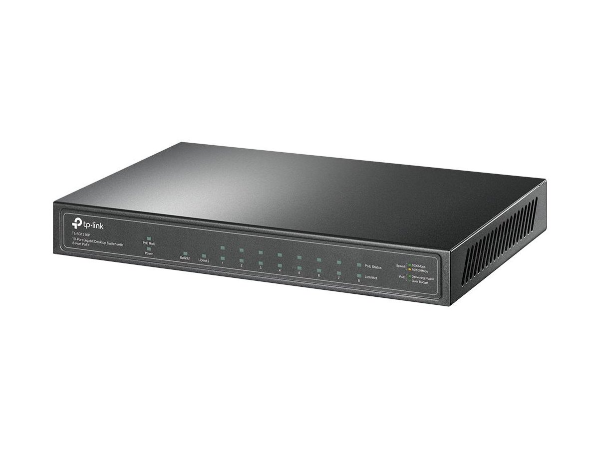 SWITCH TP-LINK TL-SG1210P PoE+