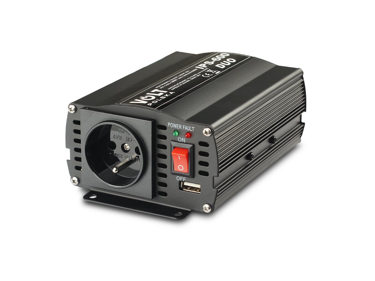 PRZETWORNICA VOLT POLSKA IPS-600 DUO 12V 24V/230V 300/600W