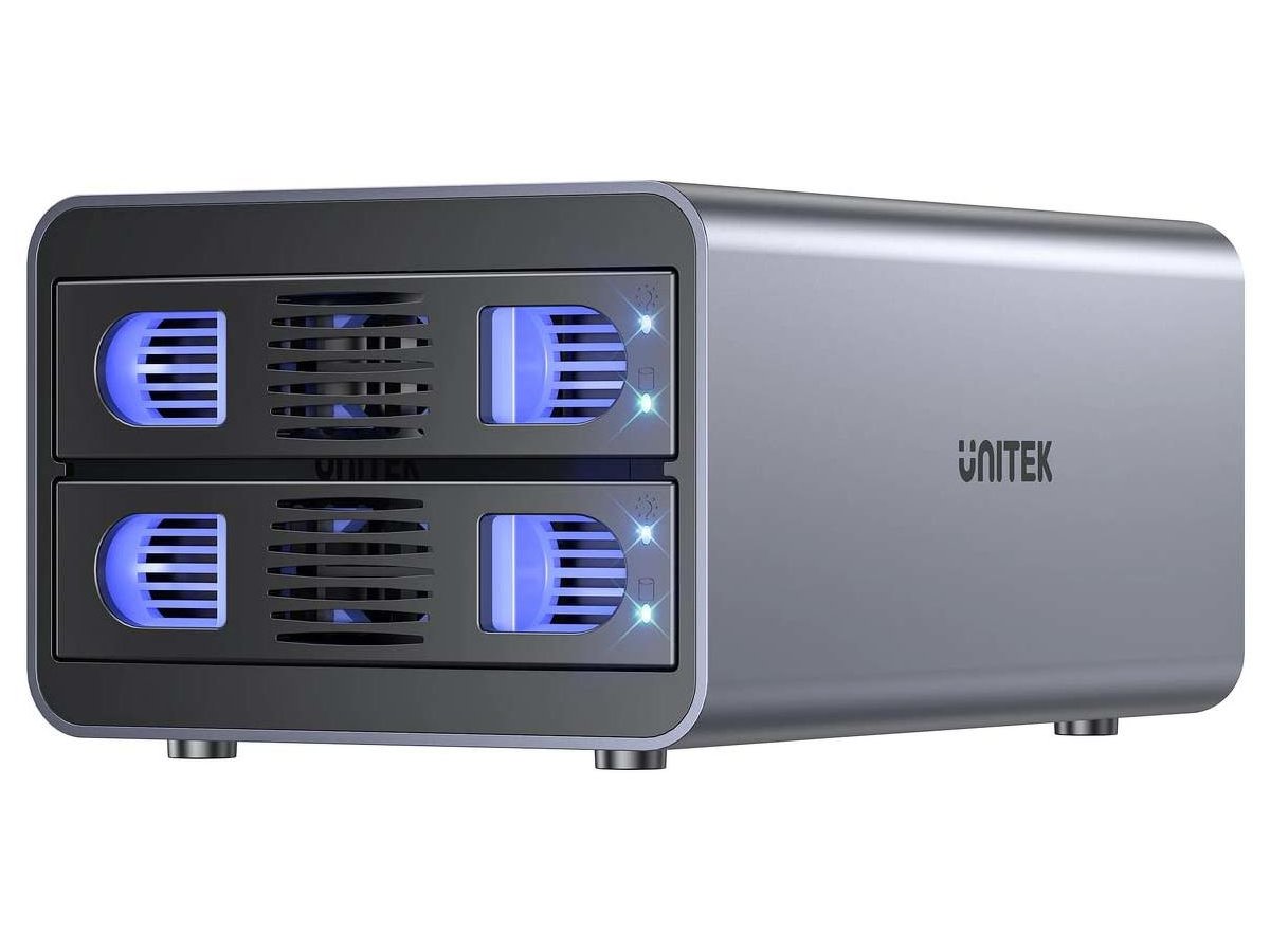 Unitek Obudowa RAID do dysku SATA 2.5''/3.5'' 4 tryby 40TB USB C 10Gb/s