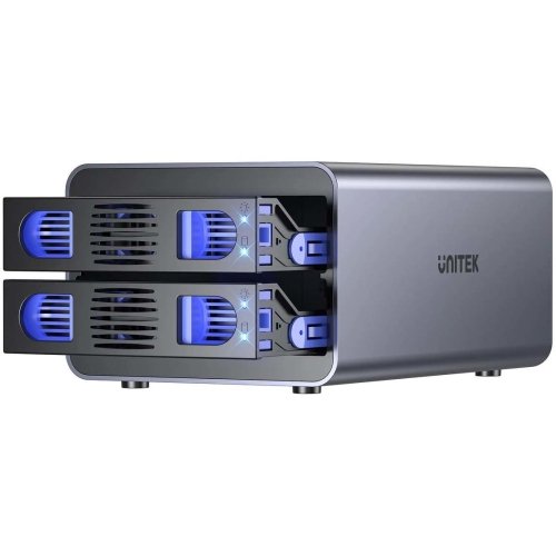 Unitek Obudowa RAID do dysku SATA 2.5''/3.5'' 4 tryby 40TB USB C 10Gb/s