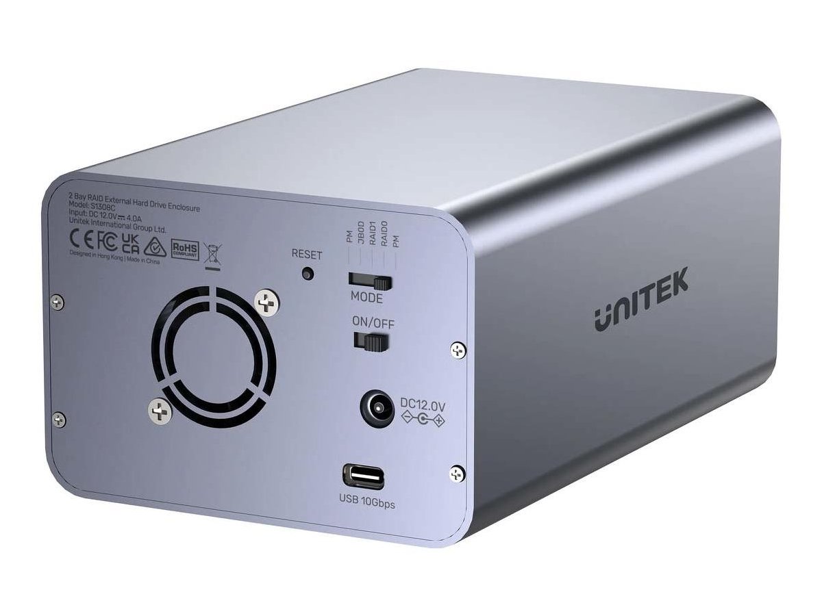 Unitek Obudowa RAID do dysku SATA 2.5''/3.5'' 4 tryby 40TB USB C 10Gb/s