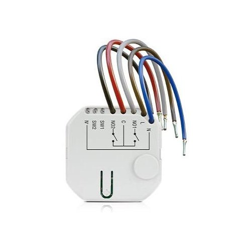 SATEL BE WAVE Bezprzewodowy dwukanałowy sterownik 230 V AC, dopuszkowy Smart CH Relay ASW-210 ABAX2