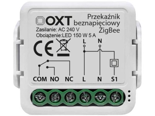 Moduł OXT mini beznapięciowy ZigBee TUYA