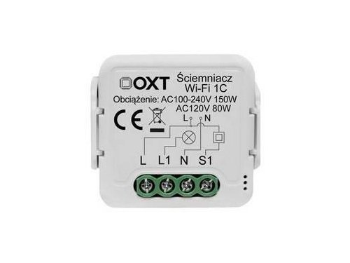 Moduł OXT mini ściemniacz 1 obwód WiFi TUYA