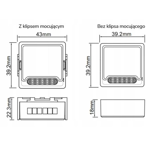 Moduł OXT z sensorem do silnika bramy garażu ZigBee TUYA