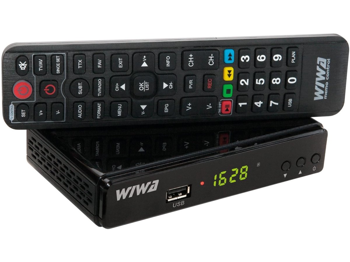 Zestaw Tuner DVB-T/T2 WIWA H.265 + Antena WiFi USB