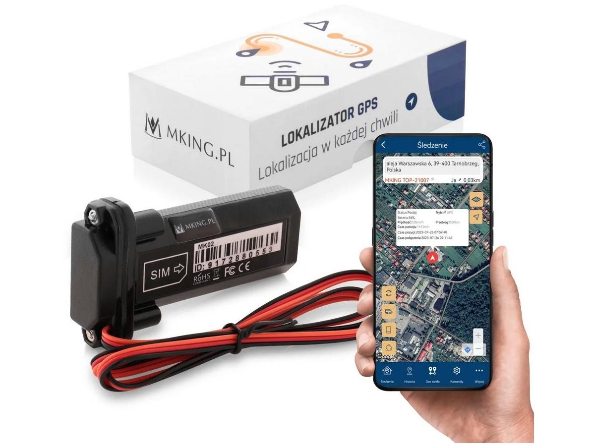 Lokalizator GPS Mking MK02 Śledzenie Pojazdu Łodzi