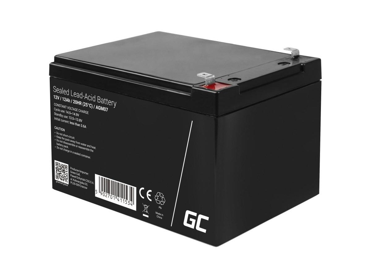 AKUMULATOR AGM Green Cell VRLA 12V 12Ah