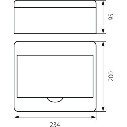 Rozdzielnica n/t RN-8 Fala (N+PE) IP40 200x234x95mm, biała | 7.2 Elektro-Plast Opatówek