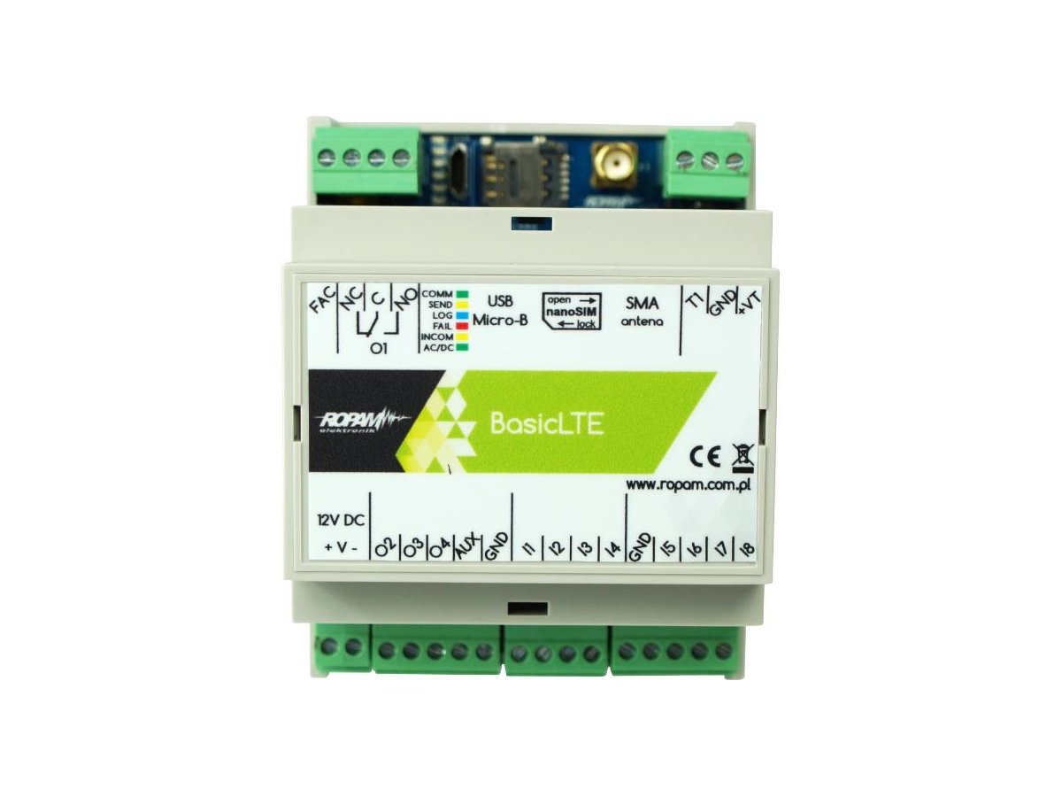 ROPAM Basic4G-D4M moduł powiadomienia i sterowania LTE (2G/4G)