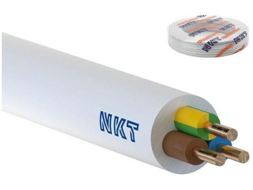 Przewód NKT YDY 3x2,5 żo 450/750V /100m/