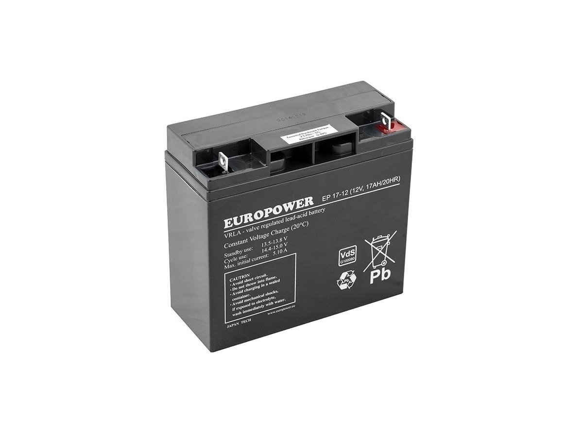 Akumulator AGM EUROPOWER serii EP 12V 17Ah (Żywotność 6-9 lat)