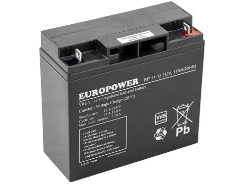 Akumulator AGM EUROPOWER serii EP 12V 17Ah (Żywotność 6-9 lat)