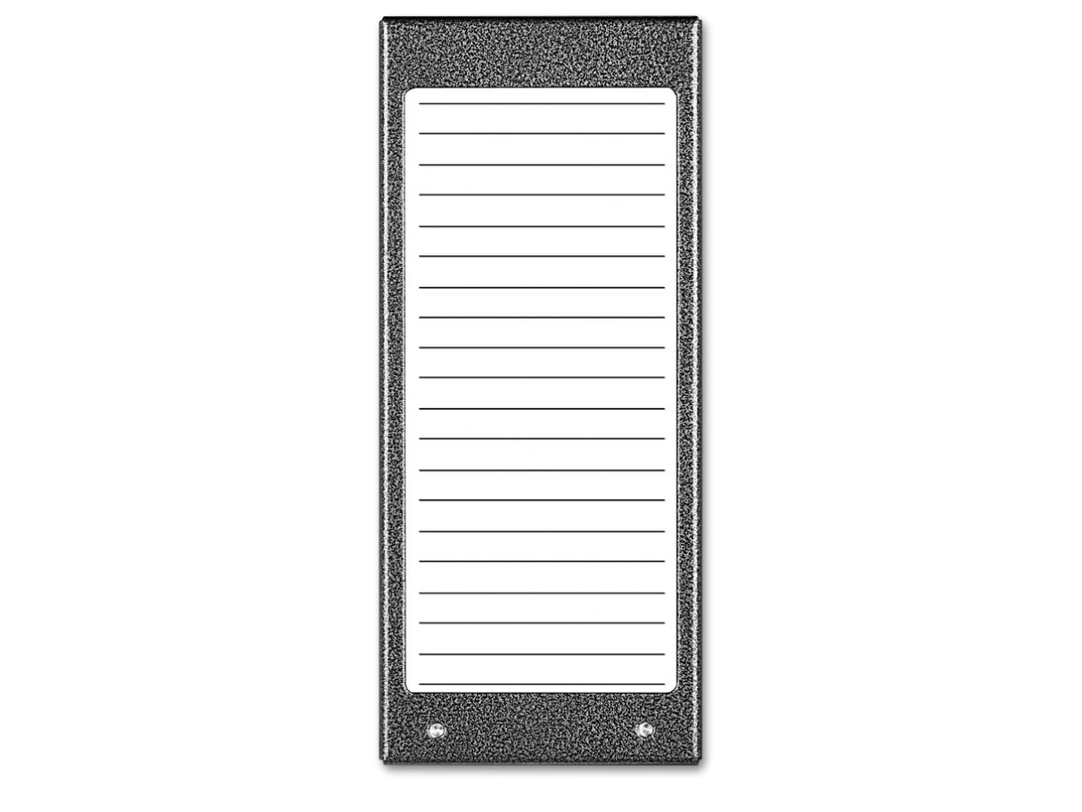 ACO CDN-17N ST (W) Podświetlany panel listy lokatorów (ok. 17 wpisów)
