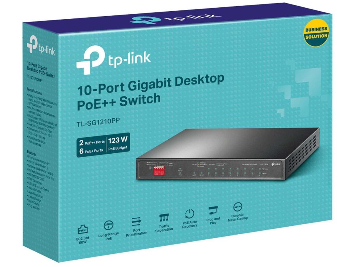 SWITCH TP-LINK TL-SG1210PP