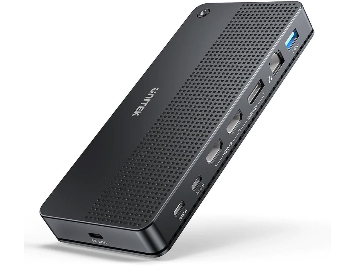 Unitek Przełącznik KVM 2 komputery 2 monitory 4K D1103A01