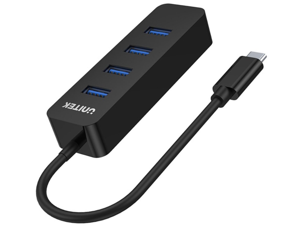 Unitek H1117B Hub USB-C, 4 porty USB 3.1, aktywny, 10 W