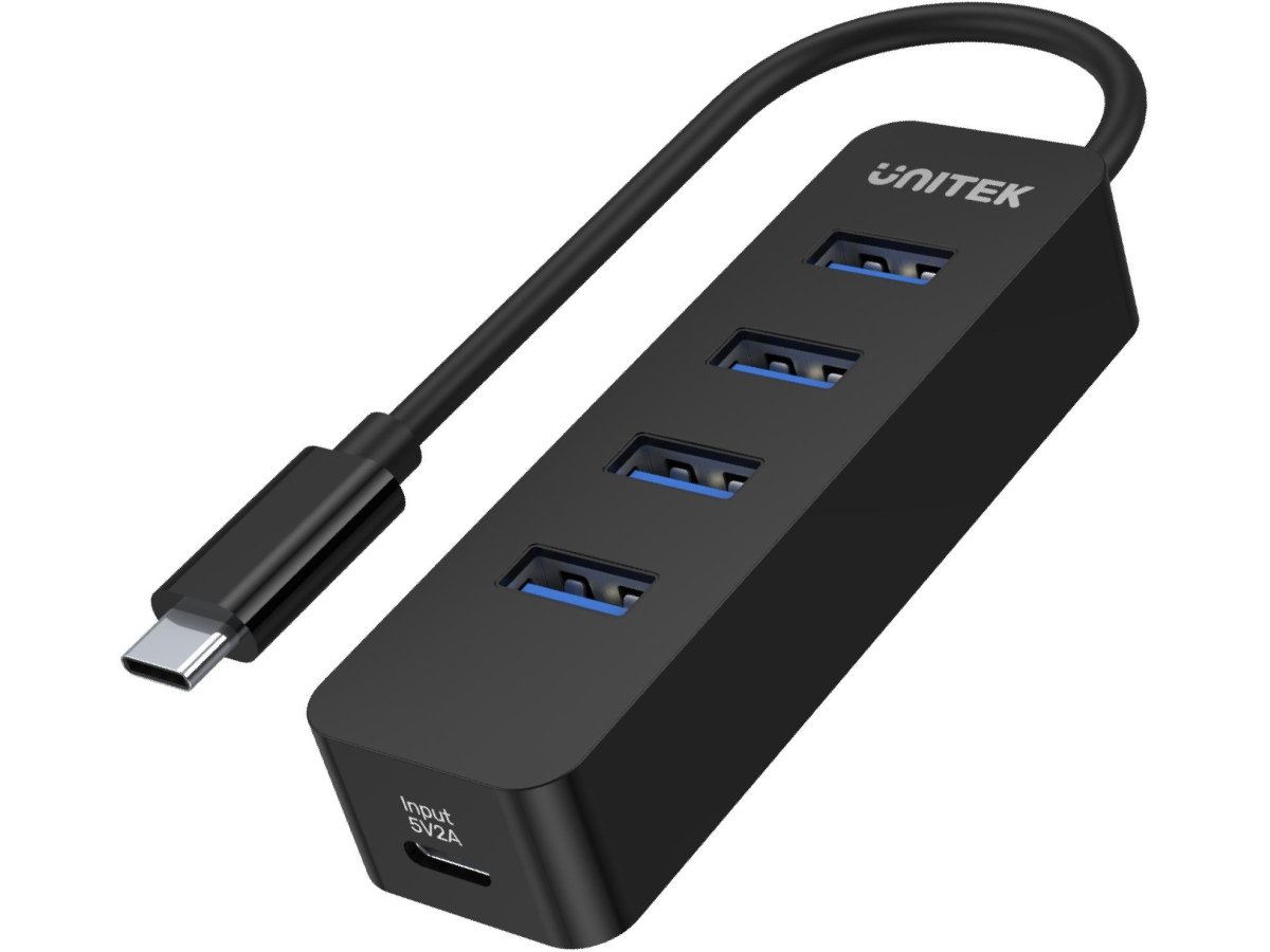 Unitek H1117B Hub USB-C, 4 porty USB 3.1, aktywny, 10 W