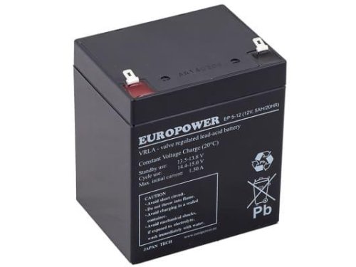 Akumulator AGM EUROPOWER serii EP 12V 5Ah T1 (Żywotność 6-9 lat)