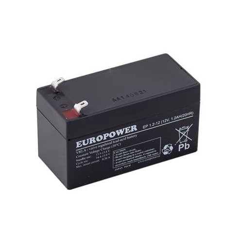 Akumulator AGM EUROPOWER serii EP 12V 1,2Ah (Żywotność 6-9 lat)