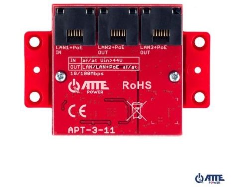 ATTE APT-3-11 Switch PoE 3 portowy 10/100Mbps, extender