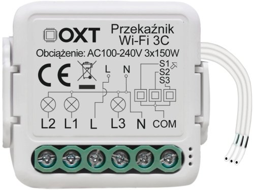 Moduł OXT mini przekaźnik 4 obwody WiFi TUYA