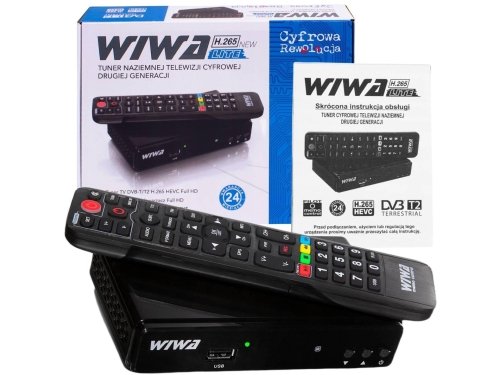 Tuner DVB-T/T2 WIWA H.265 LITE