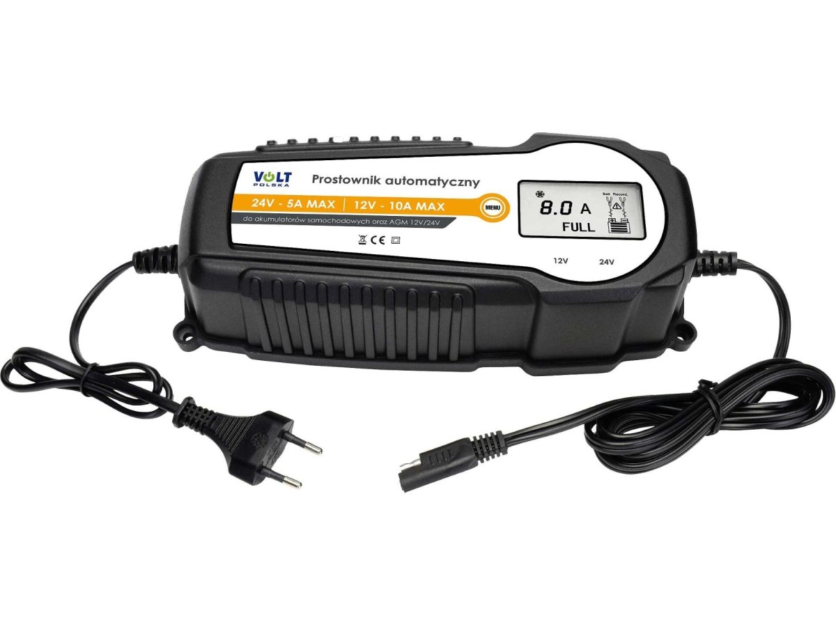 PROSTOWNIK AUTOMATYCZNY VOLT POLSKA 10A 12/24V LCD