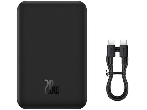 Powerbank Baseus Magnetic Mini PPCX150001 20000mAh 20W PD ŁADOWANIE INDUKCYJNE Qi USB-C KABEL USB-C