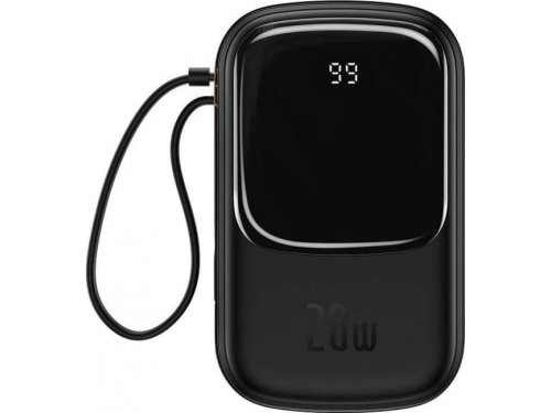 Powerbank Baseus Qpow Digital Display PPQD060201 20000mAh 20W PD QC USB-A USB-C + KABEL Lightning