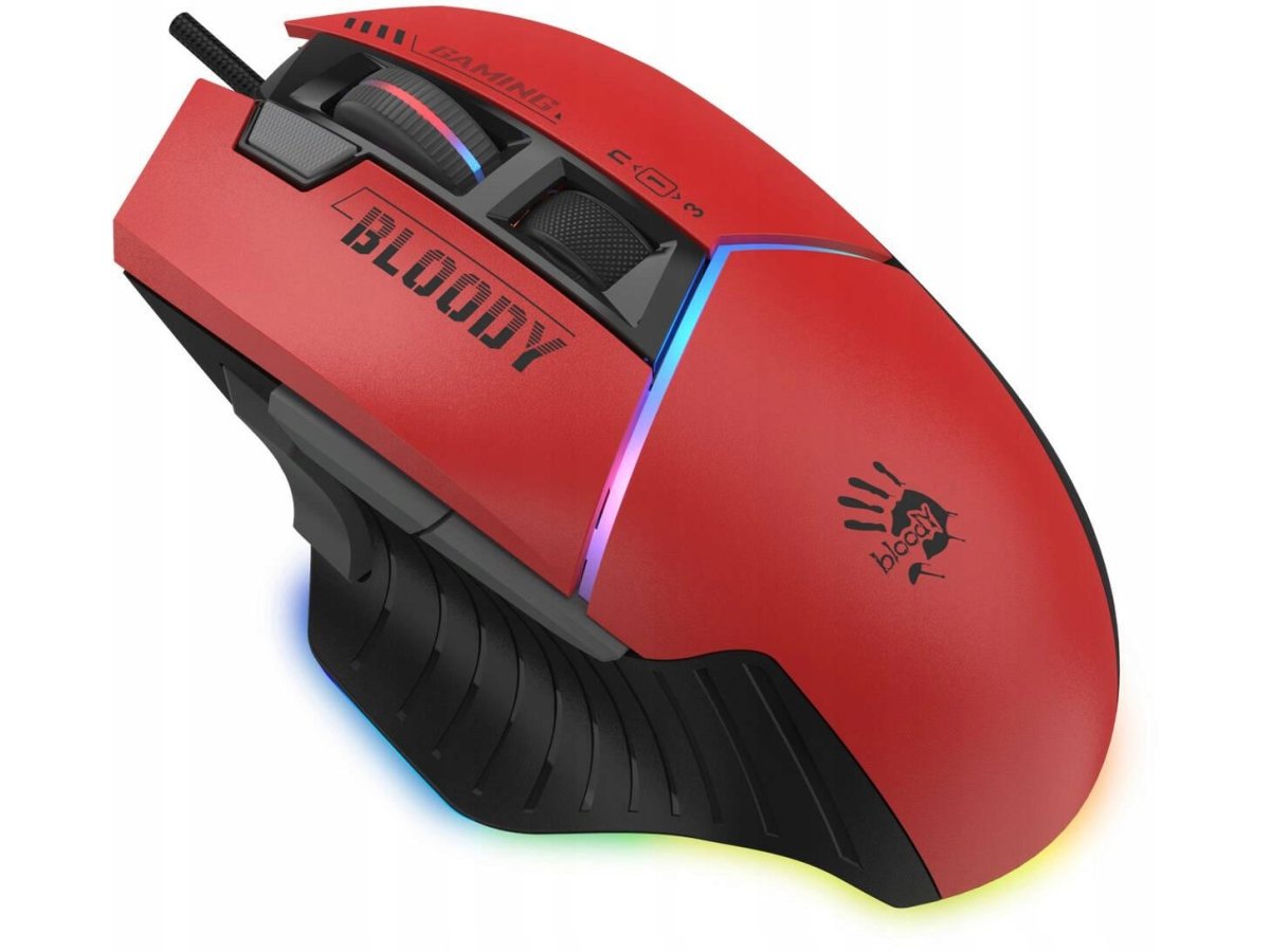 Mysz przewodowa A4tech Bloody W95 Max USB Sports Red