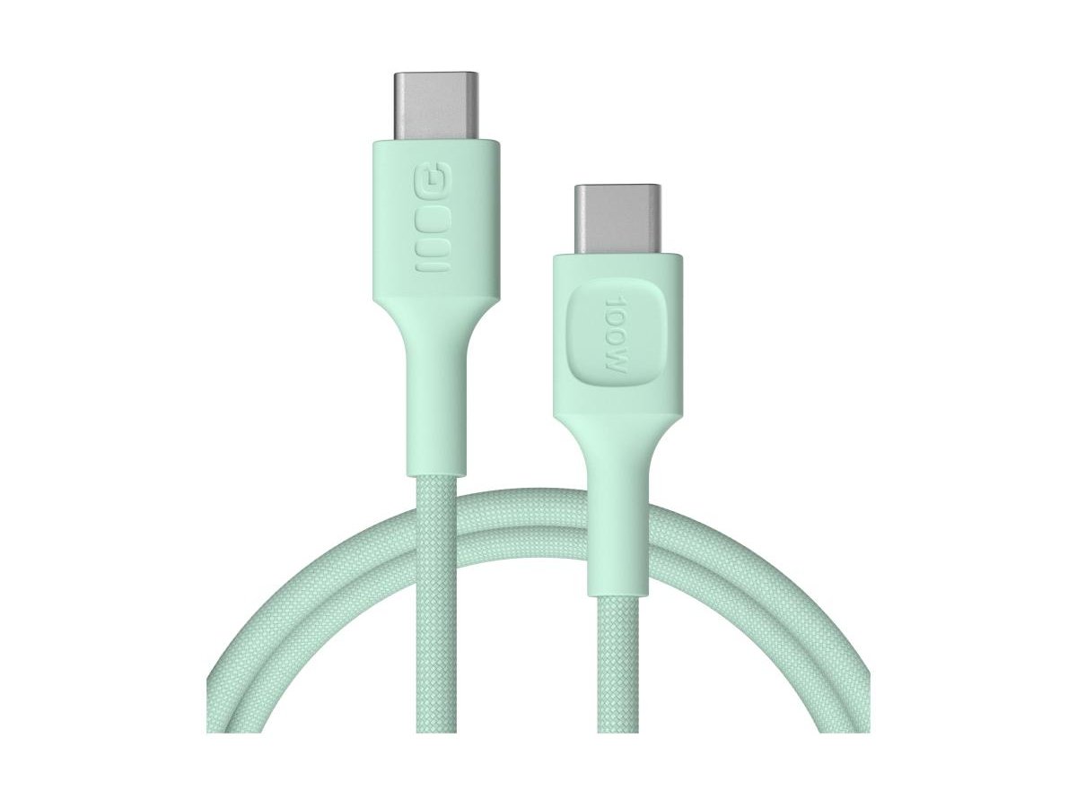 KABEL USB-C / USB-C Greencell PowerStream 120cm PD 100W zielony w oplocie